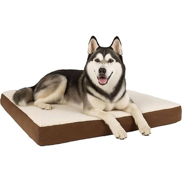 PETMAKER Orthopedic Dog Bed Memory Foam Crate Mat Machine Washable 44x35